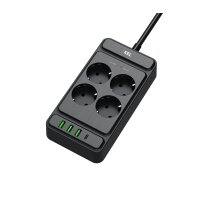 Überspannungsschutz-Steckdosenleiste mit USB ...