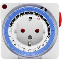 Mechanischer 24-Stunden-Zeitschaltuhr-Stecker, IP20, Schuko