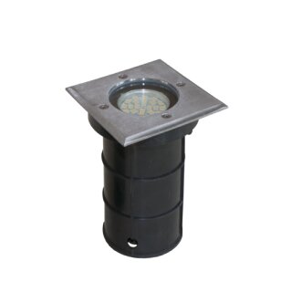 Amslight Bodeneinbauleuchte GU10 max. 50 W rund mit/ohne Abdeckung,kwadratisch