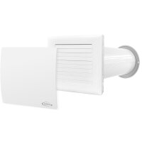 Airroxy aRheat Wärmerückgewinnung,Wand Rekuperator,weiß, Ø 125