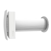 Airroxy aRheat Wärmerückgewinnung,Wand Rekuperator,weiß, Ø 125