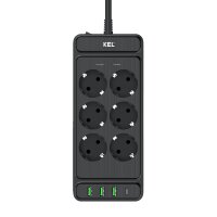 Überspannungsschutz-Steckdosenleiste mit USB ...