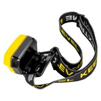 Stirnlampe mit LED Licht, verstellbarem Kopfband, hoher Leuchtkraft und robustem Gehäuse  ideal für Werkstatt, Outdoor und Camping