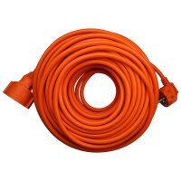 Verlängerungskabel mit Einer SCHUKO-Steckdose; IP20; 16A; H05VV-F; 3×1,5; 10m-30 m; ORANGE