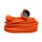 Verlängerungskabel mit Einer SCHUKO-Steckdose; IP20; 16A; H05VV-F; 3×1,5; 10m-30 m; ORANGE
