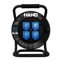 Kabeltrommel; 3×Schuko (2P+E) +...