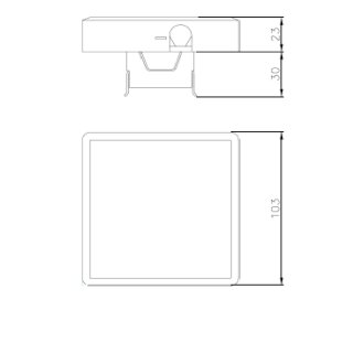 Unterputz und Aufputz Gerätedose für Haushaltsgeräte, 5×4 weiß, 103×103mm, für 5×4mm² Leitungen, 24A, 400V, Farbe Weiß, Schutzart IP20