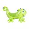 Aufblasbare Dino Wassermatratze für Kinder 102×63×63cm, mit Haltegriffen & Reparaturflicken