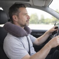 Aufblasbares Reise Kissen Ultraleicht,Nackenstütze, Kompakt & Weich  33×25×10 cm