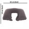 Aufblasbares Reise Kissen Ultraleicht,Nackenstütze, Kompakt & Weich  33×25×10 cm