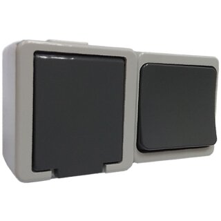 1-fach + Schalter Steckdose GWN-J SZ