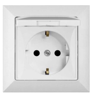 Schutzkontakt mit Abdeckung GPT-17H